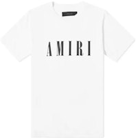 AMIRI White Crewneck T-Shirt with Letter Print Short Sleeve Regular Fit. PXMJLT001-100 AMIRI White Crewneck T-Shirt with Letter Print Short Sleeve Regular Fit. PXMJLT001-100
