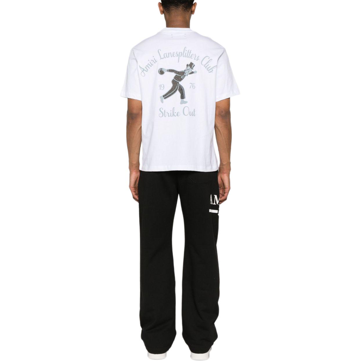 Shop AMIRI 白色Logo印花紋理短袖T恤。 PS24MJG003