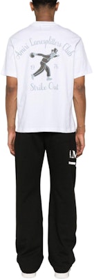 AMIRI 白色Logo印花紋理短袖T恤。 PS24MJG003 Shop AMIRI 白色Logo印花紋理短袖T恤。 PS24MJG003