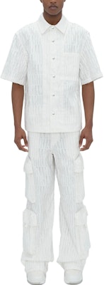 AMIRI 白色短袖立領鈕扣前襟 Polo 衫. PF23MSS035-100 Lookbook AMIRI 白色短袖立領鈕扣前襟 Polo 衫. PF23MSS035-100