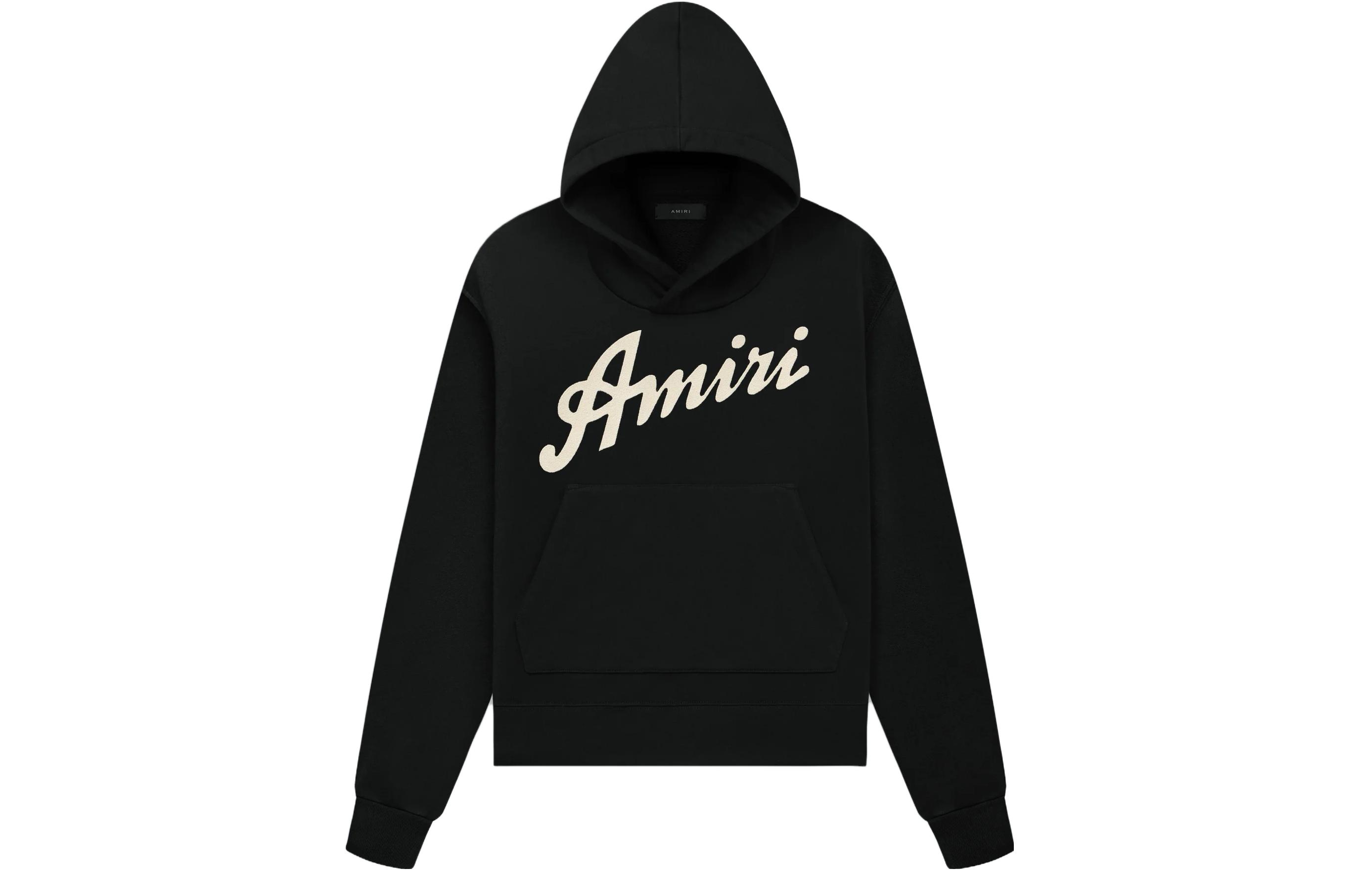 AMIRI Back Scenic Letter Print Hoodie Black () SS23MJG011-001