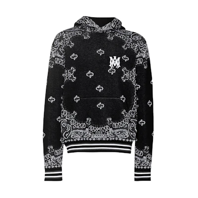 AMIRI Bandana Paisley Hoodie Black . PS22MKF010-016