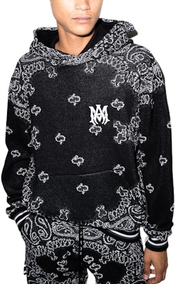 AMIRI 黑色 Bandana Paisley 連帽上衣. PS22MKF010-016 Shop AMIRI 黑色 Bandana Paisley 連帽上衣. PS22MKF010-016