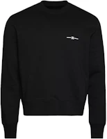 AMIRI Black Crewneck Sweatshirt with Letter Logo Print PS23MJL035-001 AMIRI Black Crewneck Sweatshirt with Letter Logo Print PS23MJL035-001