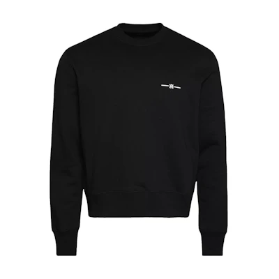 AMIRI Black Crewneck Sweatshirt with Letter Logo Print PS23MJL035-001