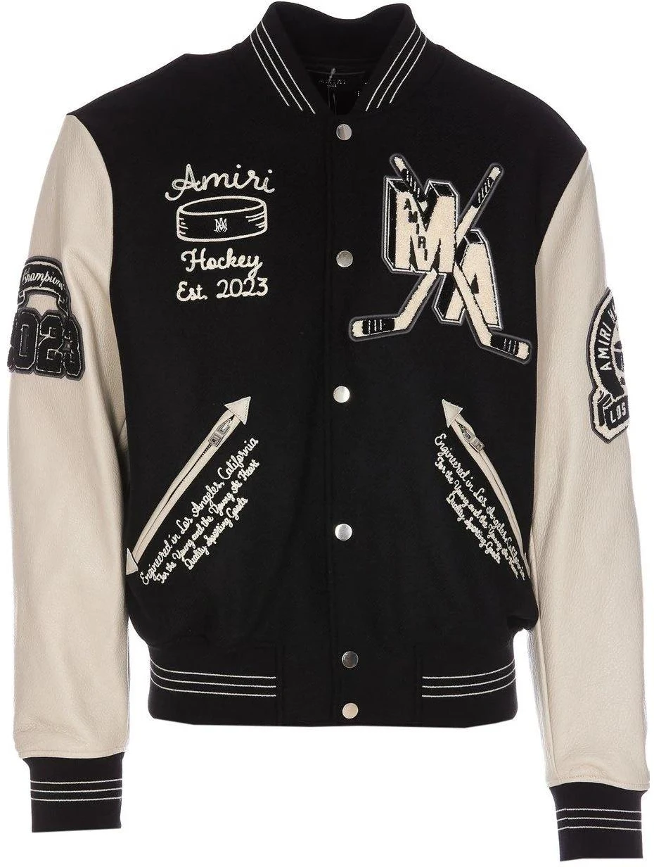 amiri-black-letterman-baseball-collar-button-up-jacket-aw-23-mos-117-001