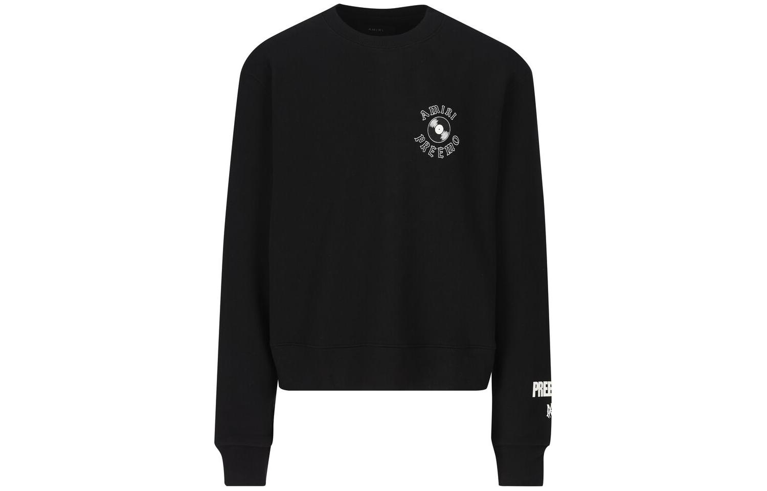 AMIRI Black Logo Crewneck Long Sleeve Sweatshirt AW23MJG010-001
