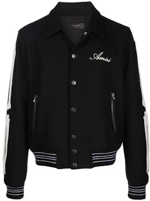 Jaket Hitam AMIRI dengan Sulaman Logo MOS002-001 Buy Jaket Hitam AMIRI dengan Sulaman Logo MOS002-001