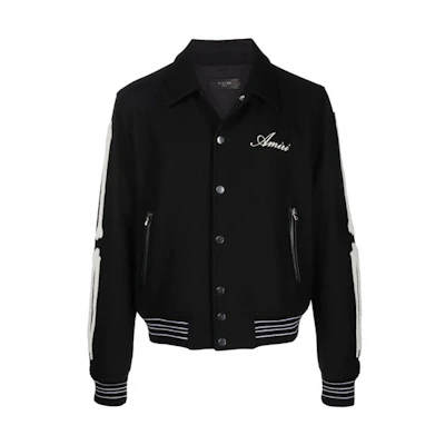 AMIRI Black Logo Embroidered Jacket MOS002-001