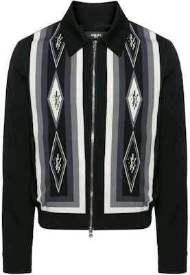 AMIRI Jaket Aviator Zip-Up Logo Hitam PS24MOS040-001 Buy AMIRI Jaket Aviator Zip-Up Logo Hitam PS24MOS040-001