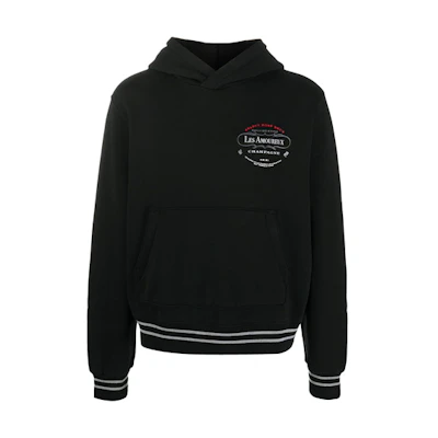 AMIRI Black Printed Casual Ribbed Hoodie F0M02210TE-BLK