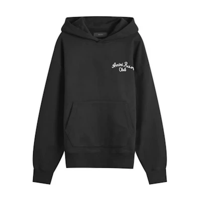 AMIRI Black Pullover Hoodie with Letter Print and Solid Design AMJYHD1044-001