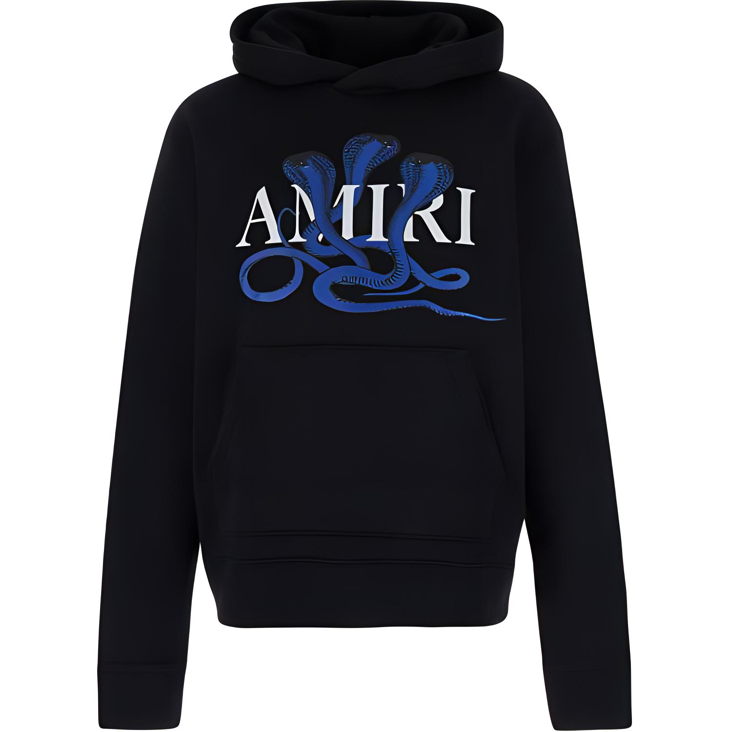 AMIRI Black Slim-Fit Hoodie Pullover POIZON240621969