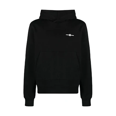 AMIRI Black Solid Color Pullover Hoodie PS23MJL034-001