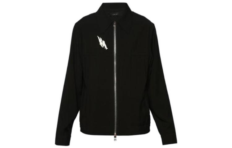 AMIRI Black Zip-Up Printed Long-Sleeve Jacket AW23MJF085-001