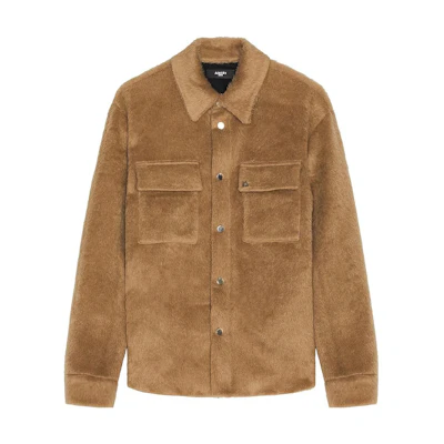 AMIRI Brown Slim-Fit Solid Long Sleeve Jacket with Hidden Buttons AW23MSL069-986