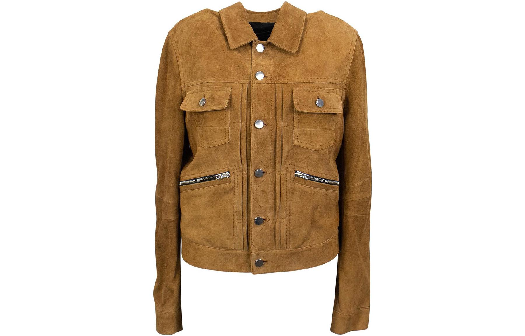 AMIRI Casual Brown Single-Breasted Collar Jacket MLJ001253-BROW