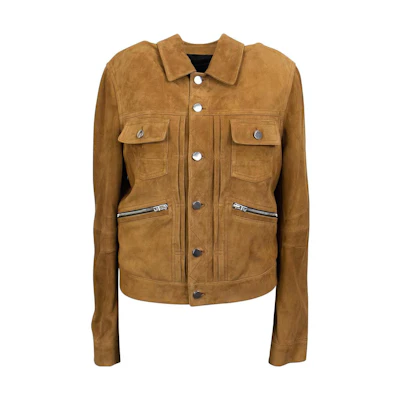 AMIRI Casual Brown Single-Breasted Collar Jacket MLJ001253-BROW