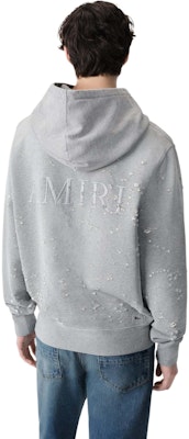 AMIRI 灰色純棉長袖寬鬆連帽衫 翻毛衣 AMJYHD1041-030 Lookbook AMIRI 灰色純棉長袖寬鬆連帽衫 翻毛衣 AMJYHD1041-030