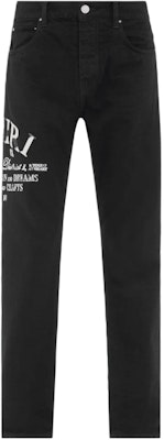 AMIRI 仿舊藝術區中腰直筒牛仔褲 黑色 AMDNSY1009-018 Order AMIRI 仿舊藝術區中腰直筒牛仔褲 黑色 AMDNSY1009-018