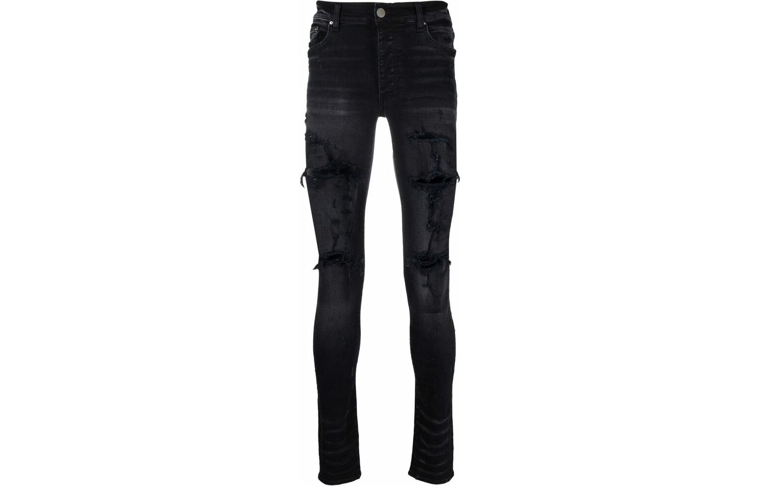 AMIRI Distressed Ripped Skinny Jeans for Men PXMD005023