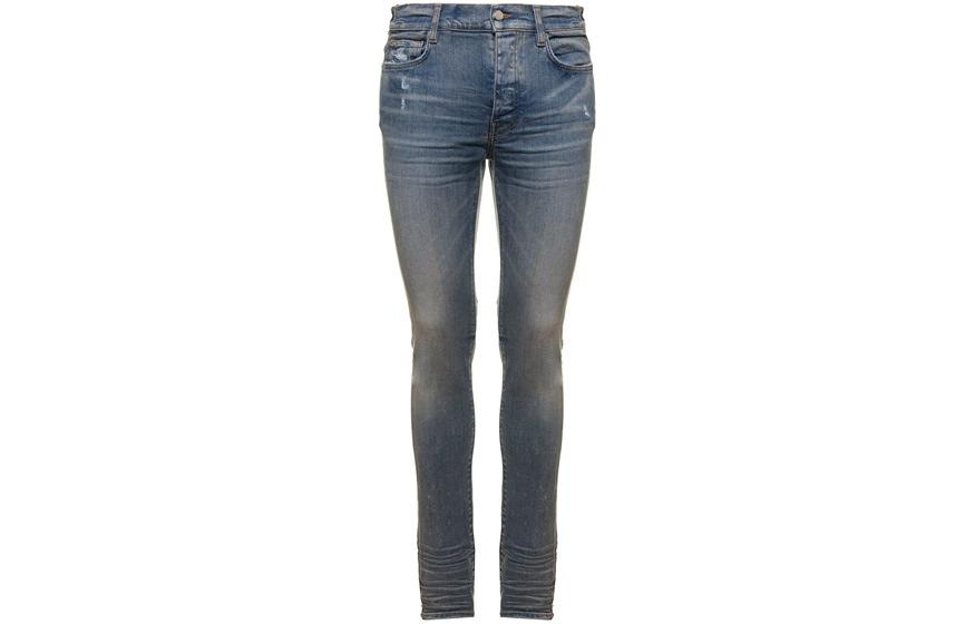 AMIRI Distressed Skinny Jeans Blue  Fall Collection PXMD002408
