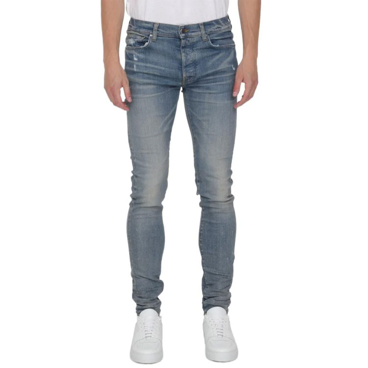 AMIRI Distressed Skinny Jeans Blue  Fall Collection PXMD002408 圖 4