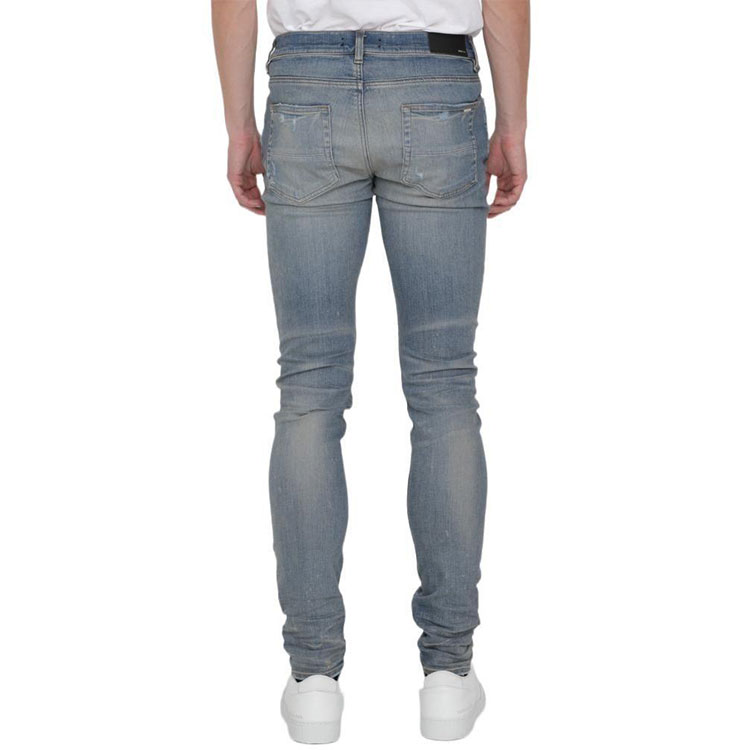 AMIRI Distressed Skinny Jeans Blue  Fall Collection PXMD002408 圖 6