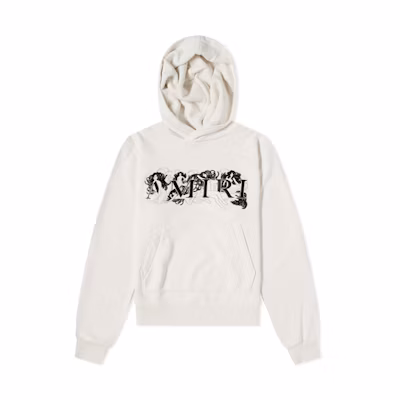AMIRI Embroidered Logo Cotton Hoodie White MJGH013-001