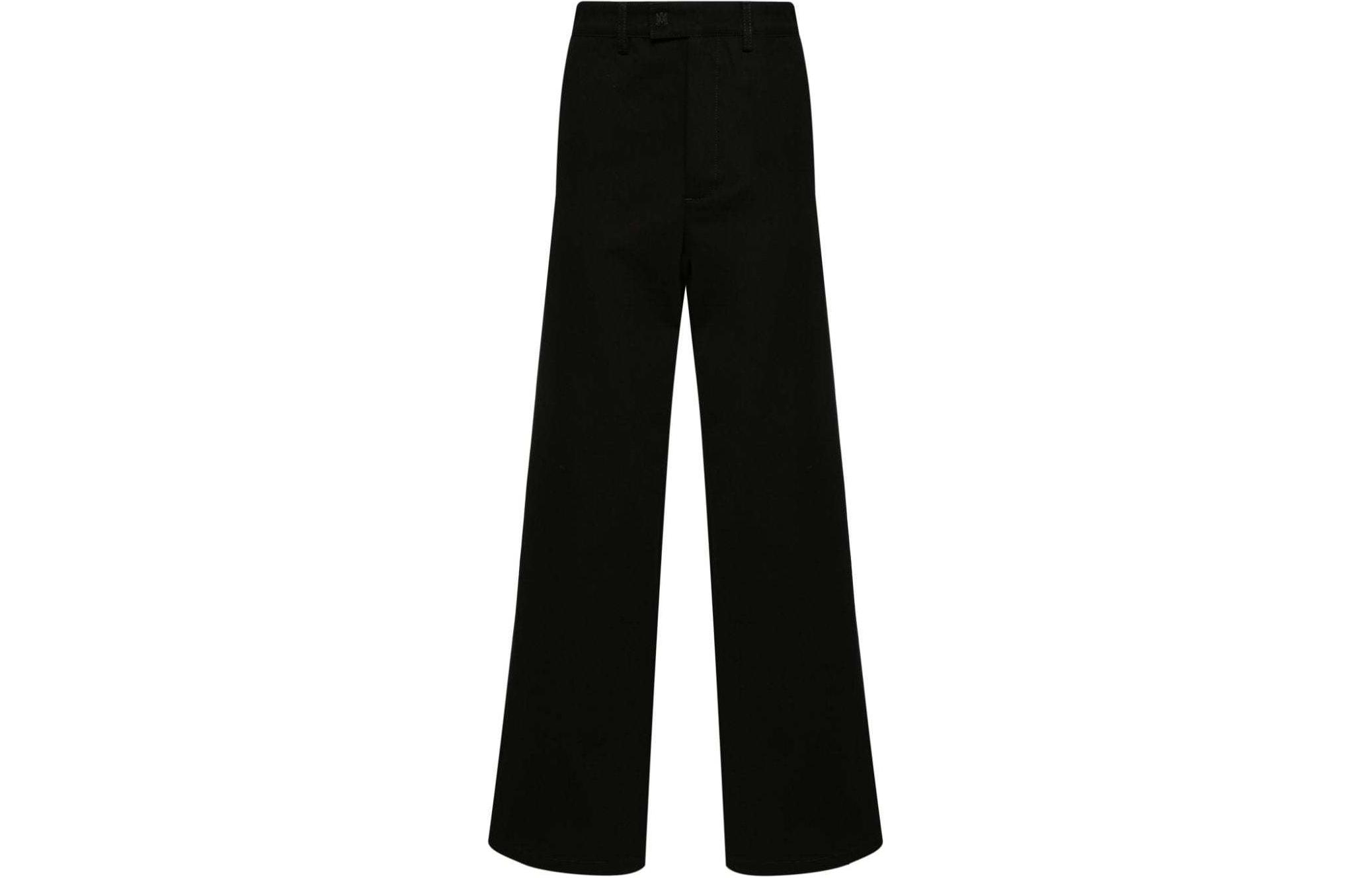 Order AMIRI 刺繡標誌補丁寬褲 男士黑色. PS24MAW026-001