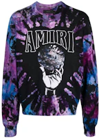 AMIRI Floral Printed Logo Crewneck Sweatshirt Multicolor PS23MJG060PURPLE AMIRI Floral Printed Logo Crewneck Sweatshirt Multicolor PS23MJG060PURPLE