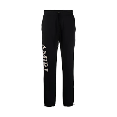 AMIRI FW21 Black Logo Print Knit Sweatpants MJSP018-001
