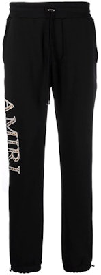 AMIRI FW21 Celana Sweatpants Rajut Logo Hitam. MJSP018-001 Order AMIRI FW21 Celana Sweatpants Rajut Logo Hitam. MJSP018-001