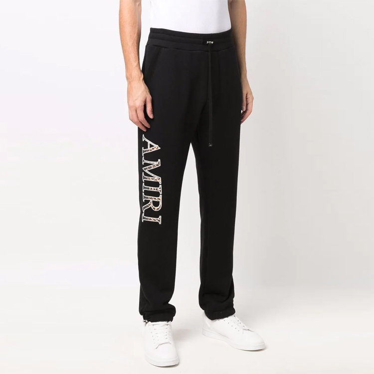 Purchase AMIRI FW21 Celana Sweatpants Rajut Logo Hitam. MJSP018-001