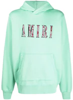 Order AMIRI FW21 綠色刺繡Logo連帽衫。 MJGH014-350