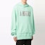 Shop AMIRI FW21 綠色刺繡Logo連帽衫。 MJGH014-350