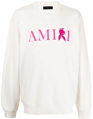 AMIRI FW21 白色logo印花寬鬆版圓領衛衣 MJGC011-131 Buy AMIRI FW21 白色logo印花寬鬆版圓領衛衣 MJGC011-131