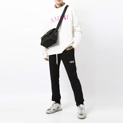 AMIRI FW21 白色logo印花寬鬆版圓領衛衣 MJGC011-131 Lookbook AMIRI FW21 白色logo印花寬鬆版圓領衛衣 MJGC011-131