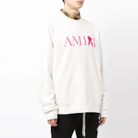 Purchase AMIRI FW21 白色logo印花寬鬆版圓領衛衣 MJGC011-131