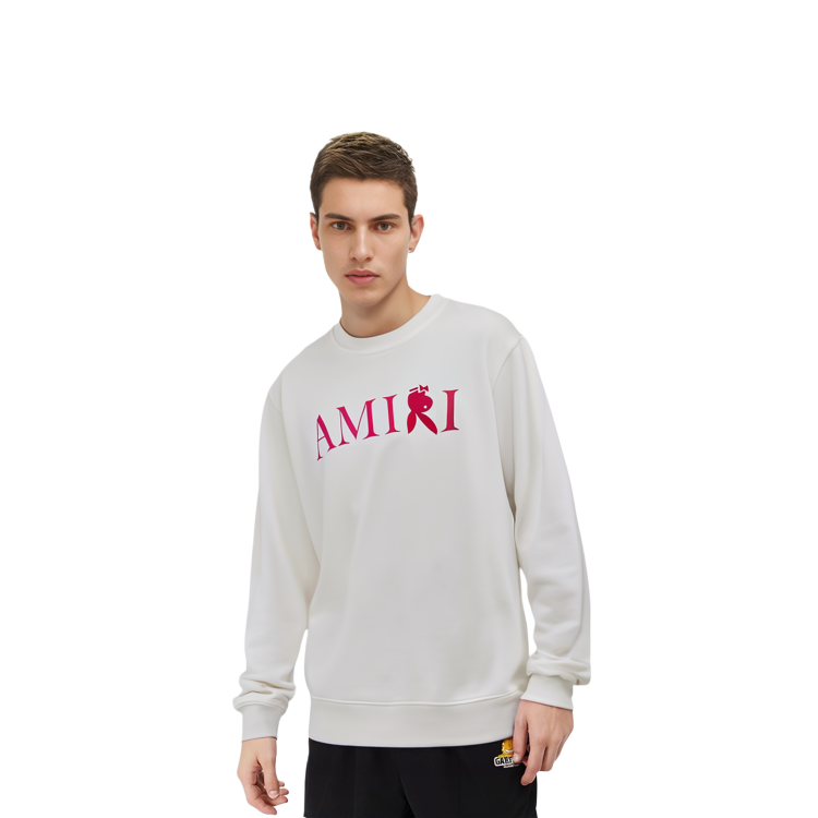 Details for AMIRI FW21 白色logo印花寬鬆版圓領衛衣 MJGC011-131