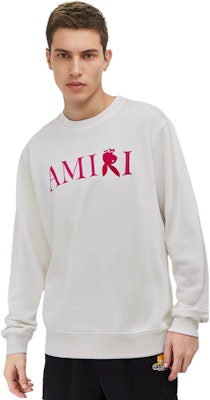 AMIRI FW21 白色logo印花寬鬆版圓領衛衣 MJGC011-131 Details for AMIRI FW21 白色logo印花寬鬆版圓領衛衣 MJGC011-131