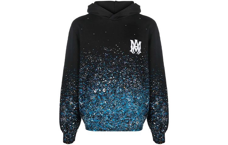 AMIRI FW21 Logo Print Long Sleeve Hoodie Black MJLH004-001