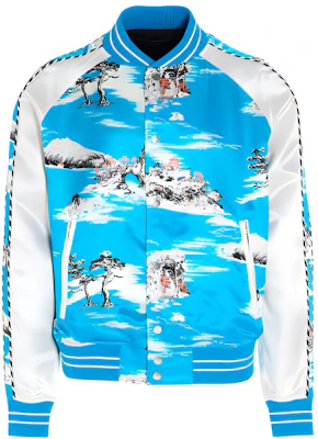AMIRI FW21 Logo Printed Bomber Jacket Men’s Blue MOS006-440 Buy AMIRI FW21 Logo Printed Bomber Jacket Men’s Blue MOS006-440