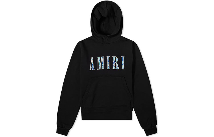Order AMIRI FW21 Logo Pullover Hoodie Black MJGH014-001