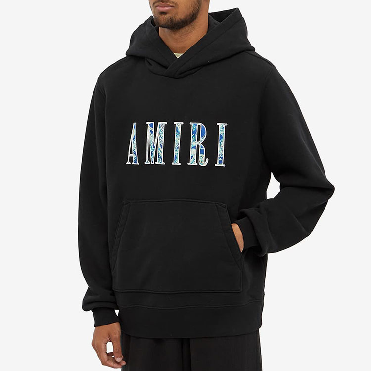 Lookbook AMIRI FW21 Logo Pullover Hoodie Black MJGH014-001