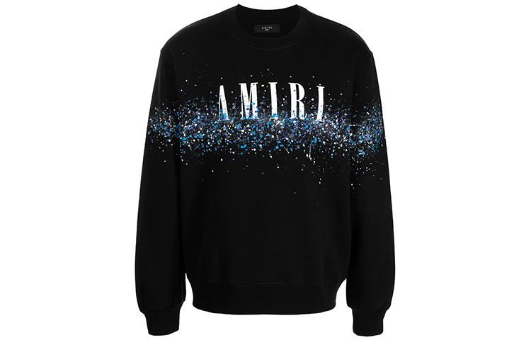 AMIRI FW21 Paint Splatter Print Hoodie Black () MJLC004-001