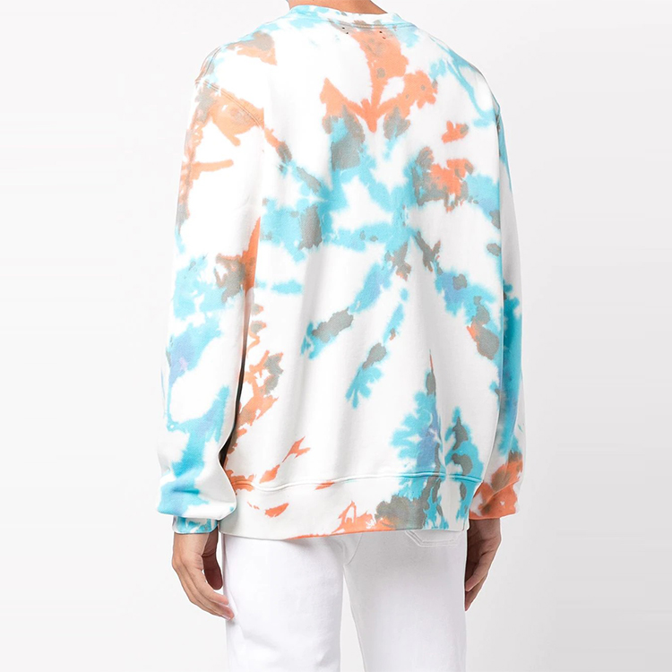 Purchase AMIRI FW21 タイダイ ロゴプリント オーバーサイズ スウェットシャツ ホワイト MJGC013-491