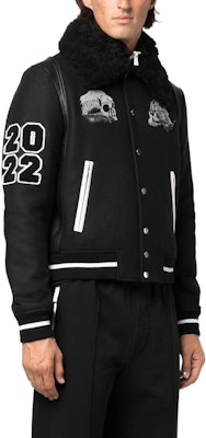 AMIRI FW22 黑色棒球領扣襟外套. AW22MKL007-001 Purchase AMIRI FW22 黑色棒球領扣襟外套. AW22MKL007-001