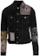Order AMIRI FW22 ブラック ディストレッスド パッチワーク ショート デニム ジャケット. MDT005-023
