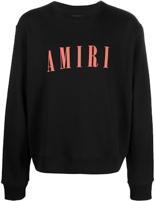 AMIRI FW22 Black Logo Crewneck Lengan Panjang Sweater. AW22MJL004009 Order AMIRI FW22 Black Logo Crewneck Lengan Panjang Sweater. AW22MJL004009